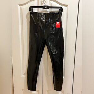 SPANX Black Patent NWT M